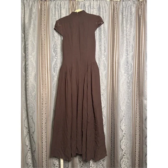 reformation maven dress brown The Naomi Dress